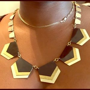 Gold and Black Necklace